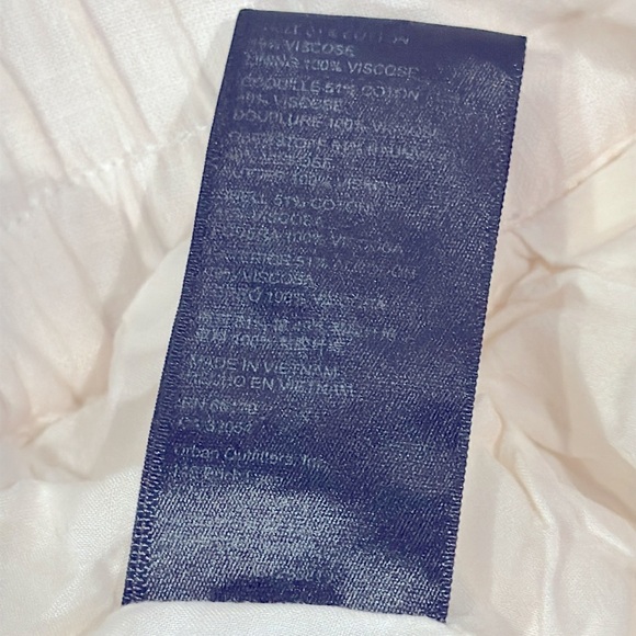 Urban Outfitters | Off White Trouser High Waist Pants | Fully Lined | size M - Picture 7 of 7